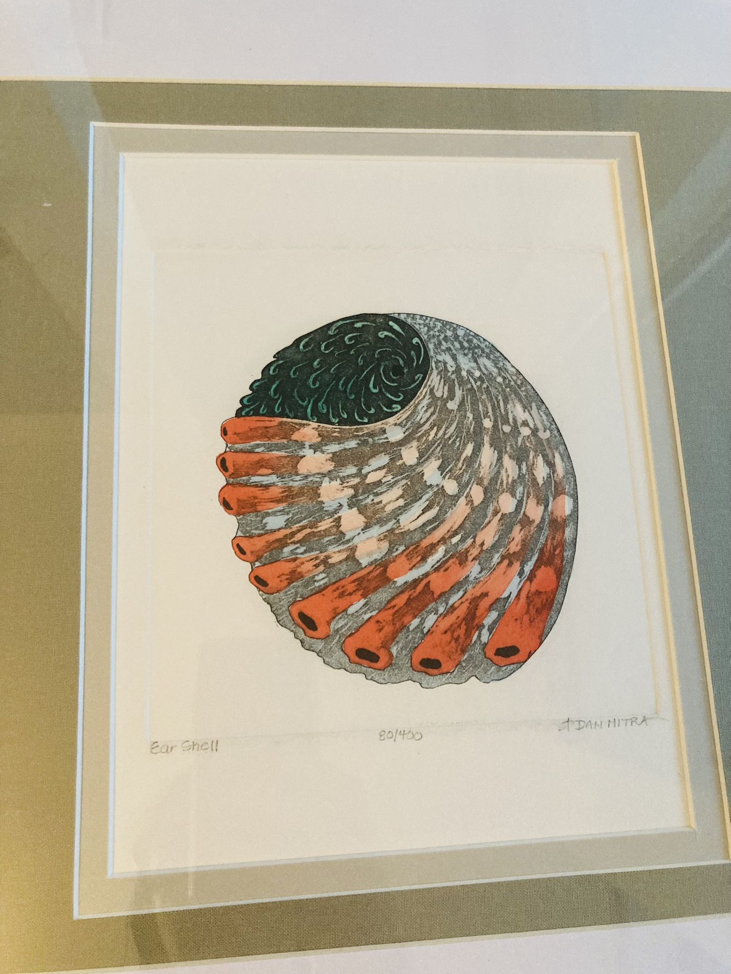 Lithograph By Dan Mitra (American late 20th/early 21st century), 'Egg Shell,' limited edition color etching on paper. Artist: Dan Mitra. Title: Egg S