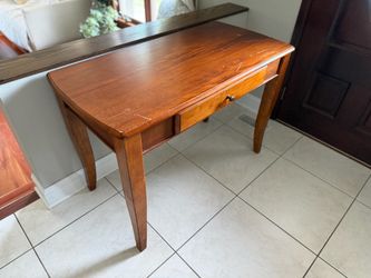 Solid wood writing table