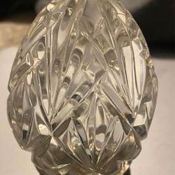 Annual Egg (Sterling or Silverplate Base) by WATERFORD CRYSTAL