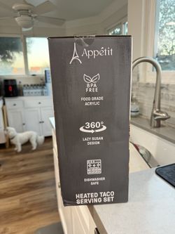 Appétit Heated Taco Serving Set – Lazy Susan Taco Bar, New & Sealed