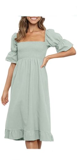 Women Square Neck Dress- XXL