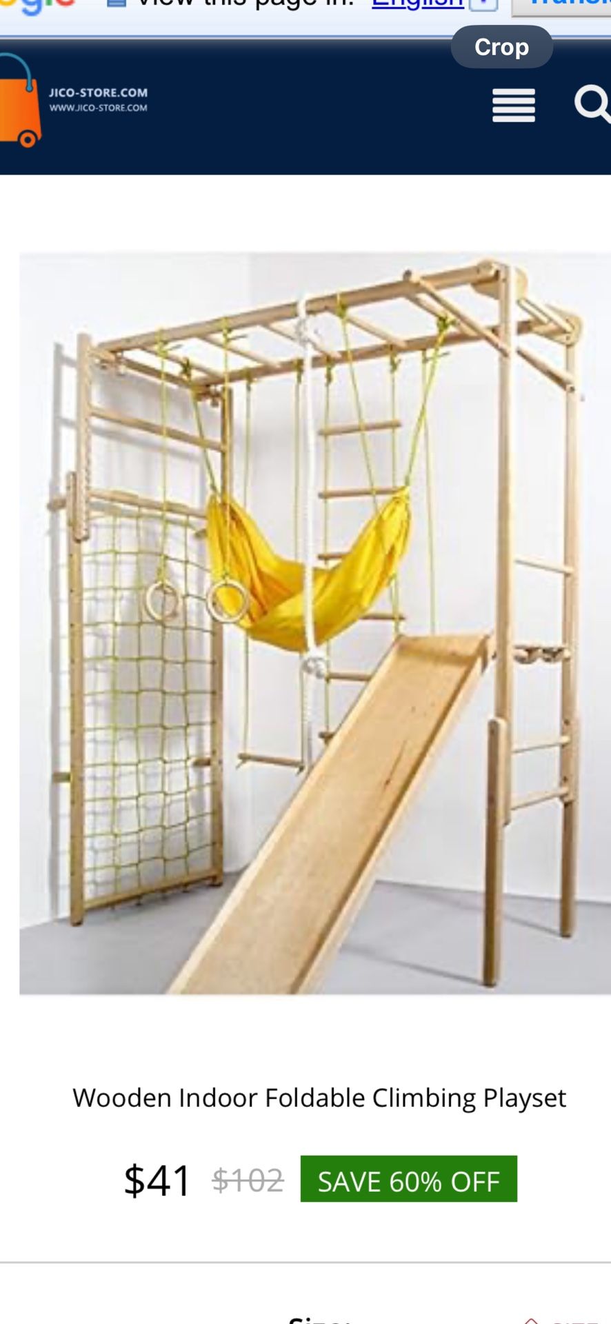 New Natural Ashwood Climbing Structure