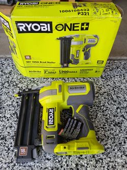 Brad nailer 18ga Ryobi 18v tool only