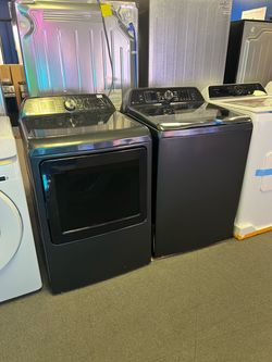 Ge profile black washer and dryer