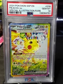 PSA 10 SIR Pikachu surging sparks