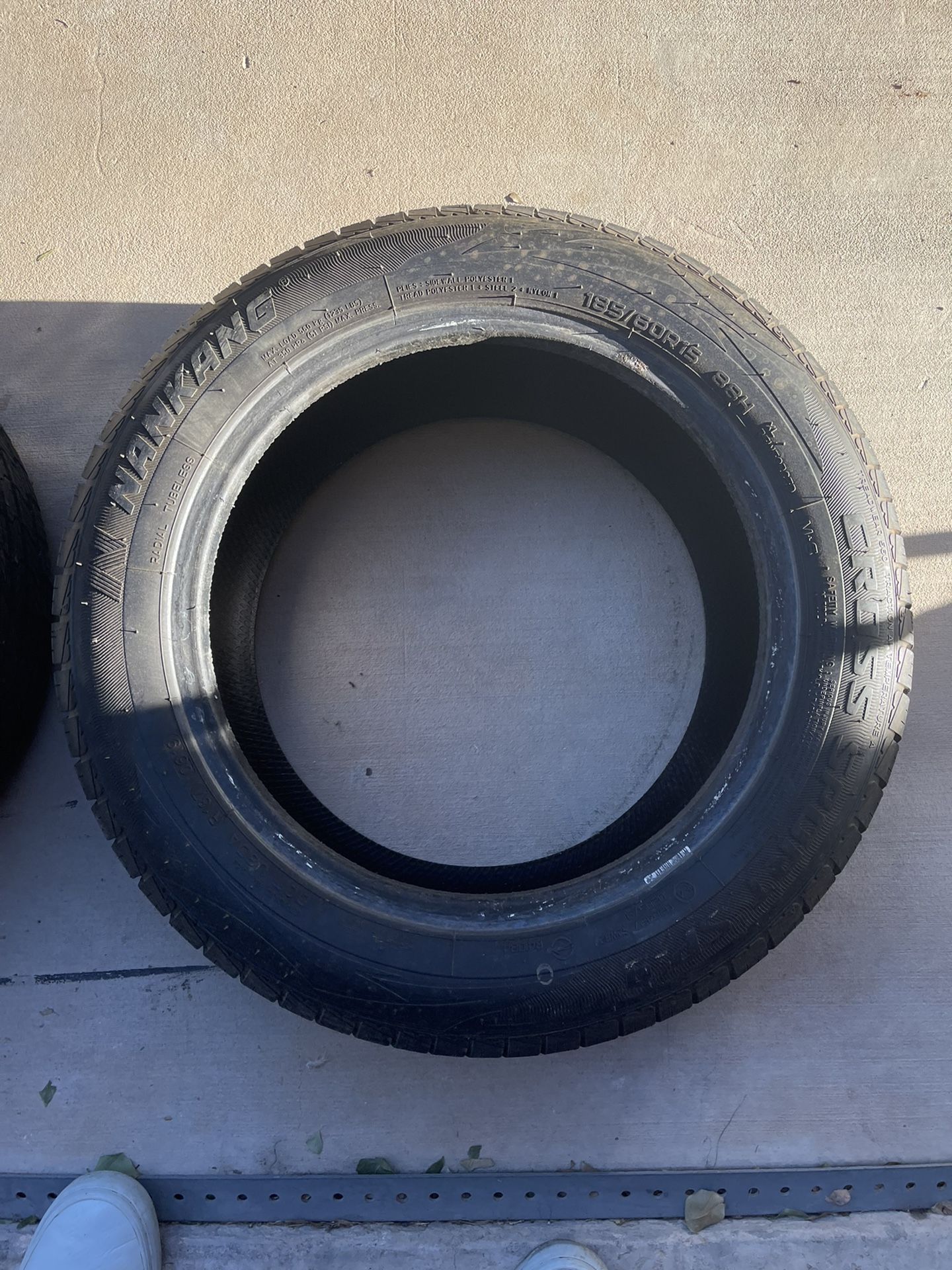 2 185/60/R15 Nankang Tires Only A Few Miles Used 