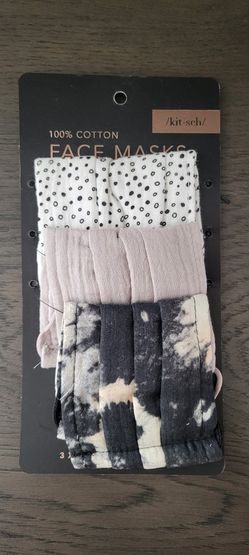 Kitsch 100% Cotton Face Masks