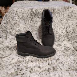 Boys Or Women's Black Timberland Boots