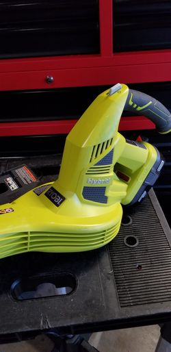 Ryobi P2107 18 Volt Lithium Ion Cordless Battery Hybrid Leaf