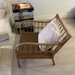 IKEA HOLMSTA Rattan Armchair – Excellent Condition