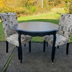 Antique Table And 2 Chairs