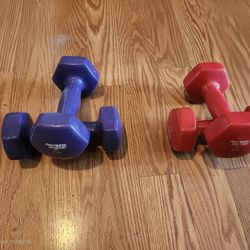 2 Sets Of Dumbbells 6 & 7 lbs.