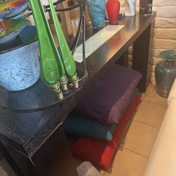 Couch Table W/ Glass Insert