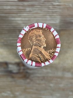 Penny Roll Fresh Unopened  and Unsearched 1962-D Unc