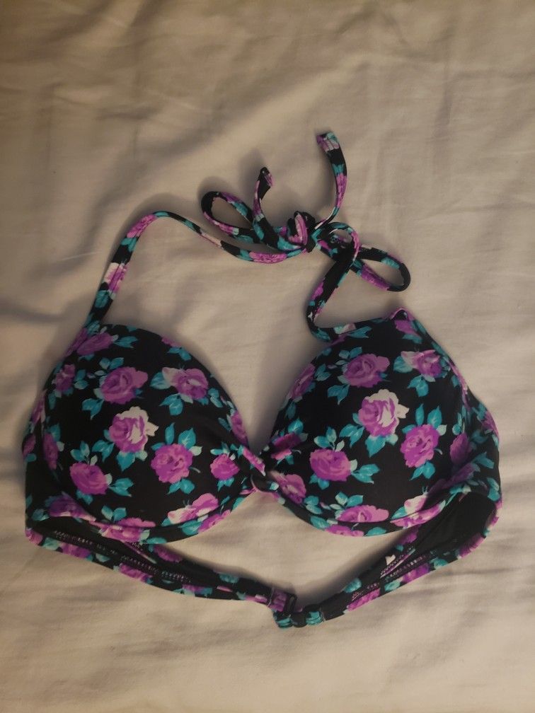 Floral Bikini Top 34a