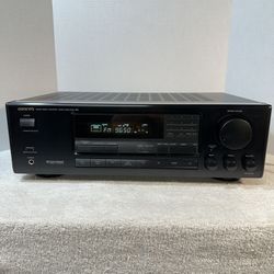 Onkyo Stereo with 5 Channels plus Subwoofer Output (Dolby 5.1) In Excellent Condition-TESTED-Great Mid 90’s Vintage Sound-Demonstration Available 