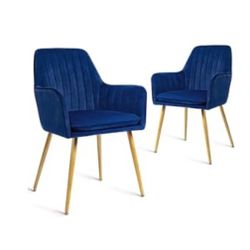 Blue Velvet Chairs and stools
