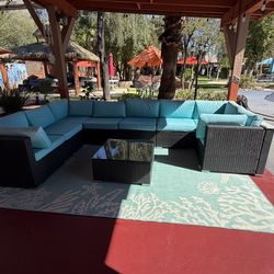 Rattan 8 piece Sectional