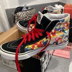 Disney princess high tops  Vans women’s size 7.5