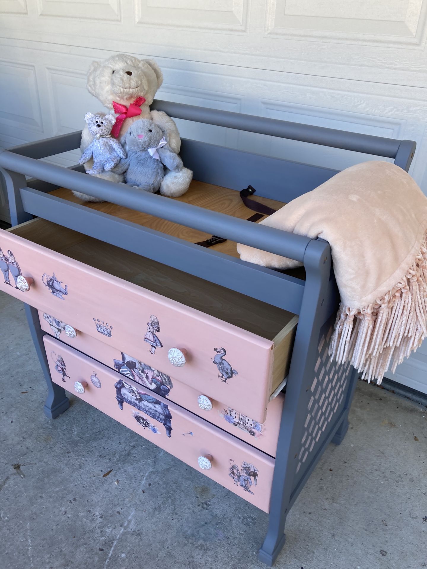Beautiful Baby Changing Table Alice In Wonderland