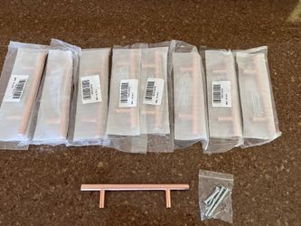 Copper Drawer Pulls - 9 NEW