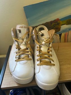 White Gold Jordan 6 DMP