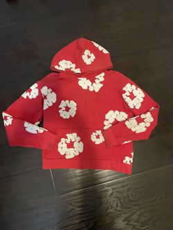 Denim Tears Hoodie Red Sweatshirt Cotton