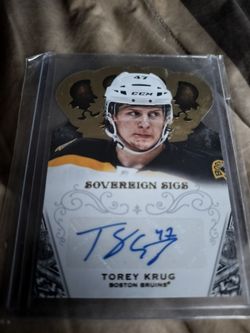 13 14 Panini Sovereign Sigs Autograph Torey Krug 