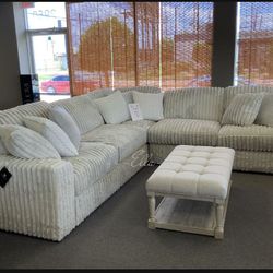 Stupendous Alloy 3-Piece Sectional$10 Down Payment And Financing Available