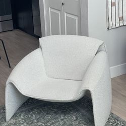 Hilda Fabric Accent Arm Chair, Boucle Beige