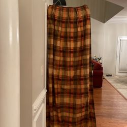 Custom Plaid Panel Curtains