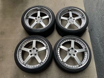 19 Inch AMF Forged 2 piece Wheels Rims By ACE Wheels 5x112