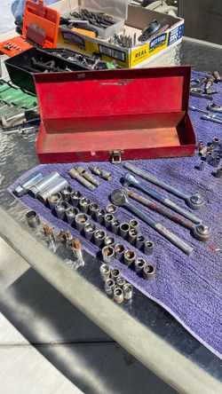 Vintage 3/8 set of Wrenches- Sockets and more