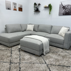 Grey Sectional Couch - Free Delivery 
