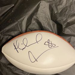 Michael Irving Signed Football