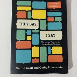 They Say I Say