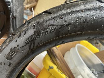 Motorcycle Tires 19” And 16” Rear Have Life Left