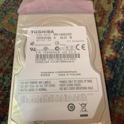 Toshiba 160gb 2.5” Hard Drive
