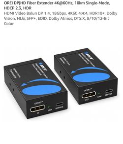 OREI DP|HD Fiber Extender 4K@60Hz 10km