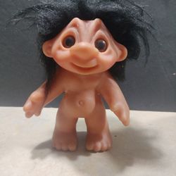 Vintage Thomas Dam Troll Doll Original 1977  Marked DAM Made in Denmark