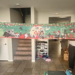Nightmare Before Christmas Garage Banner