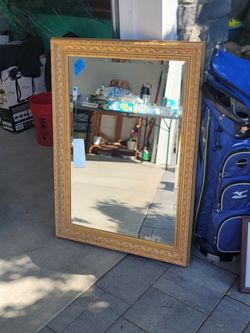 Gilded heavy mirror