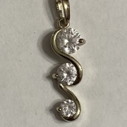 3CZ Diamond Pendant Fashion Jewelry 