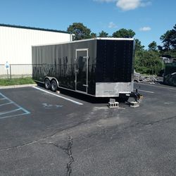 8.5x24ft Enclosed Vnose Trailer Brand New Car Truck Toy Hauler Moving Storage Cargo Motorcycle