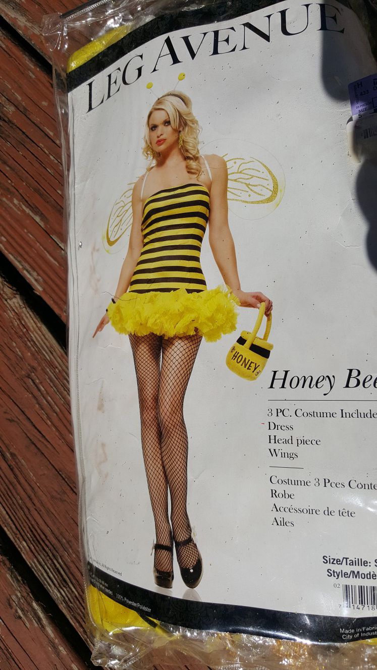 Halloween 3pc Honey Bee women costume s Small