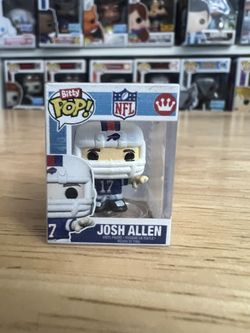 BITTY Josh Allen Buffalo Bills 1" Funko Pop NFL Football #17 Quarterback QB NY