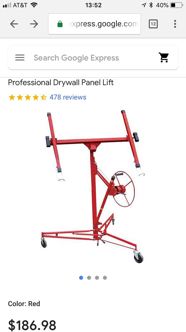 Drywall Lift - Troy DPH11 Professional Series