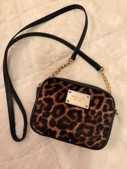 Small Michael Kors Leopard Print Purse