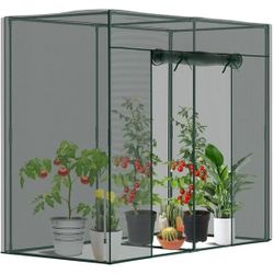 6.5 ft. x 3.25 ft. x 6 ft. Crop Cage Plant Protection Tent with Zipper Door Wind-Resistant Plant Cages for Plants