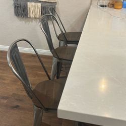 3 Counter Height Barstools - Very Good Condition